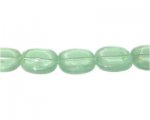 16 x 18mm Pale Green Frosted Tablecut Glass Bead, 4 beads 16 x 18mm Pale Green Frosted Tablecut Glass Bead, 4 beads