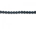 6mm Stone Gray Faceted Glass Bead, 13" string 6mm Stone Gray Faceted Glass Bead, 13" string