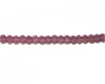6x4mm Plum Pressed Glass Rondelle Bead, 13" string 6x4mm Plum Pressed Glass Rondelle Bead, 13" string