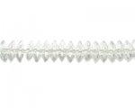12 x 6mm Crystal Faceted Disc Glass Bead, 13" string 12 x 6mm Crystal Faceted Disc Glass Bead, 13" string