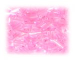 7 x 2mm Pink Silver-Lined Bugle Bead, 1 oz. bag 7 x 2mm Pink Silver-Lined Bugle Bead, 1 oz. bag
