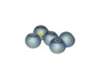 12mm Pale Blue Druzy-Style Electroplated Glass Bead, approx. 16 12mm Pale Blue Druzy-Style Electroplated Glass Bead, approx. 16