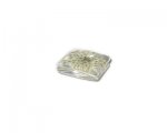 26 x 20mm Wheat Flower Glass Square Pendant with bail 26 x 20mm Wheat Flower Glass Square Pendant with bail