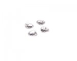 8mm Crystal Pressed Glass Heart Bead, 6 charms 8mm Crystal Pressed Glass Heart Bead, 6 charms