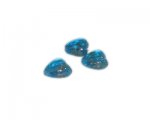 12mm Turquoise Heart Handmade Lampwork Glass Beads, 5 beads 12mm Turquoise Heart Handmade Lampwork Glass Beads, 5 beads