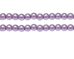 (image for) 8mm Violet Glass Pearl Bead, approx. 56 beads