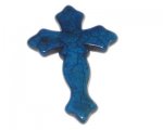 50 x 76mm Blue Dyed Turquoise Cross Pendant 50 x 76mm Blue Dyed Turquoise Cross Pendant