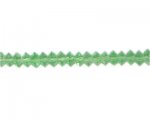8x4mm Soft Green Faceted Glass Disc Bead, 13" string 8x4mm Soft Green Faceted Glass Disc Bead, 13" string