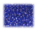 6/0 Dark Blue Silver-Lined Glass Seed Beads, 1 oz. bag 6/0 Dark Blue Silver-Lined Glass Seed Beads, 1 oz. bag