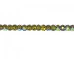 8 x 6mm Olive AB Finish Faceted Glass Rondelle Bead, 13" string 8 x 6mm Olive AB Finish Faceted Glass Rondelle Bead, 13" string