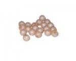 6mm Pale Peach Druzy-Style Electroplated Glass Bead, approx. 74- 6mm Pale Peach Druzy-Style Electroplated Glass Bead, approx. 74-