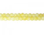 6mm Yellow Marble-Style Glass Bead, approx. 72 beads 6mm Yellow Marble-Style Glass Bead, approx. 72 beads