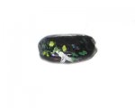32 x 24mm Black Foil Handmade Lampwork Glass Bead 32 x 24mm Black Foil Handmade Lampwork Glass Bead