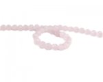 6mm Pink Semi-Opaque Faceted Glass Bead, 12" string 6mm Pink Semi-Opaque Faceted Glass Bead, 12" string