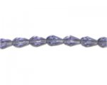 10 x 6mm Light Purple Faceted Drop Glass Bead, 13" string 10 x 6mm Light Purple Faceted Drop Glass Bead, 13" string