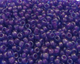 (image for) 11/0 Bright Purple Opaque Glass Seed Bead, 1oz. Bag