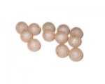 8mm Pale Peach Druzy-Style Electroplated Glass Bead, approx. 38- 8mm Pale Peach Druzy-Style Electroplated Glass Bead, approx. 38-