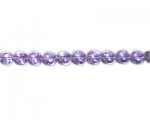 10mm Lilac Pressed Glass Pebble Bead, 14" string 10mm Lilac Pressed Glass Pebble Bead, 14" string