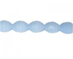 14 x 10mm Sky Blue Semi-Opaque Faceted Drop Glass Bead, 14" stri 14 x 10mm Sky Blue Semi-Opaque Faceted Drop Glass Bead, 14" stri