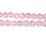 8mm Carnation Crackle Spray Glass Bead, approx. 53 beads 8mm Carnation Crackle Spray Glass Bead, approx. 53 beads