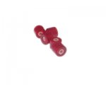 8 x 10mm Red Lampwork Glass Bead, 5 beads, large hole 8 x 10mm Red Lampwork Glass Bead, 5 beads, large hole