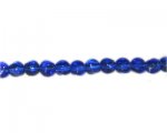 10mm Royal Blue Pressed Glass Pebble Bead, 14" string 10mm Royal Blue Pressed Glass Pebble Bead, 14" string
