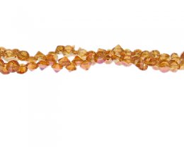 (image for) 6 x 4mm Peach Glass Bead, 14" string