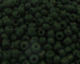 (image for) 11/0 Deep Green Opaque Glass Seed Bead, 1oz. Bag