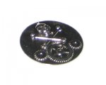 38mm Silver Skull and Crossbones Metal Steampunk Pendant 38mm Silver Skull and Crossbones Metal Steampunk Pendant