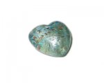 28mm Blue Foil Pattern Heart Handmade Lampwork Glass Bead 28mm Blue Foil Pattern Heart Handmade Lampwork Glass Bead
