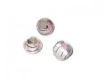 10mm Pink Foil Floral Handmade Lampwork Glass Bead, 6 beads 10mm Pink Foil Floral Handmade Lampwork Glass Bead, 6 beads