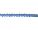 8 x 4mm Sky Blue Disc Pressed Glass Bead, 13" string 8 x 4mm Sky Blue Disc Pressed Glass Bead, 13" string