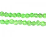 4mm Light Green Round Crackle Glass Bead, approx. 105 beads 4mm Light Green Round Crackle Glass Bead, approx. 105 beads