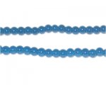 4mm Petrol Blue Jade-Style Glass Bead, approx. 105 beads 4mm Petrol Blue Jade-Style Glass Bead, approx. 105 beads