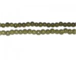 4mm Khaki Jade-Style Glass Bead, approx. 105 beads 4mm Khaki Jade-Style Glass Bead, approx. 105 beads
