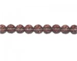 10mm Silver Faceted Round Glass Bead, 13" string 10mm Silver Faceted Round Glass Bead, 13" string