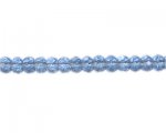 8 x 6mm Sky Blue Rondelle Faceted Bead, 13" string 8 x 6mm Sky Blue Rondelle Faceted Bead, 13" string