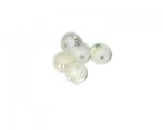 10mm Cream Druzy-Style Electroplated w/ line Bead, approx. 18 be 10mm Cream Druzy-Style Electroplated w/ line Bead, approx. 18 be