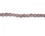 6mm Silver Faceted Glass Bead, 13" string 6mm Silver Faceted Glass Bead, 13" string