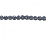 10mm Very Pale Midnight Blue Faceted Glass Bead, 13" string 10mm Very Pale Midnight Blue Faceted Glass Bead, 13" string
