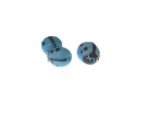 12 x 16mm Turquoise Ladybug Lampwork Glass Bead, 3 beads 12 x 16mm Turquoise Ladybug Lampwork Glass Bead, 3 beads