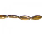 18 x 8mm Gold Vintage-Style Glass Bead, approx. 6 beads 18 x 8mm Gold Vintage-Style Glass Bead, approx. 6 beads