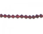 6mm Red Bi-cone Fire Polish Glass Bead, 2 x 12" strings 6mm Red Bi-cone Fire Polish Glass Bead, 2 x 12" strings