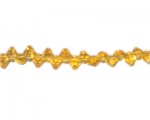 6mm Gold Side-Drilled Faceted Bi-cone Glass Bead, 12 beads 6mm Gold Side-Drilled Faceted Bi-cone Glass Bead, 12 beads
