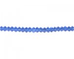 6 x 4mm Royal Blue Faceted Disc Glass Bead, 13" string 6 x 4mm Royal Blue Faceted Disc Glass Bead, 13" string
