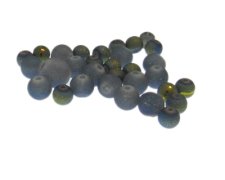 (image for) Approx. 1oz. x 6-10mm Blue Druzy-Style Glass Bead