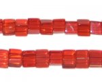 6mm Red Cube Pressed Glass Bead 6mm Red Cube Pressed Glass Bead
