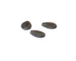16 x 12mm Silver Matte Vintage-Style Glass Bead, 5 beads 16 x 12mm Silver Matte Vintage-Style Glass Bead, 5 beads