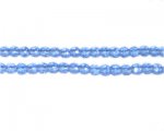 4mm Sky Blue Faceted Round Glass Bead, 12" string 4mm Sky Blue Faceted Round Glass Bead, 12" string