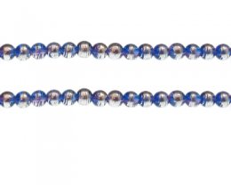 (image for) 6mm Starry Sky Abstract Glass Bead, approx. 45 beads
